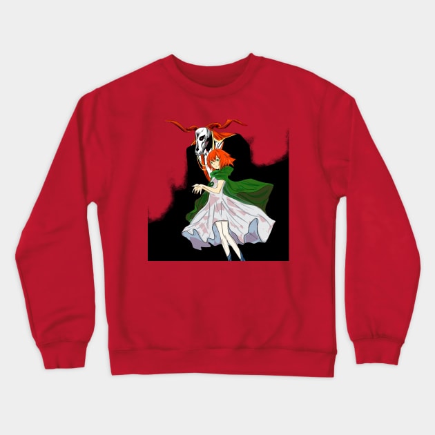 chise and elias the ancient magus bride Crewneck Sweatshirt by jorge_lebeau